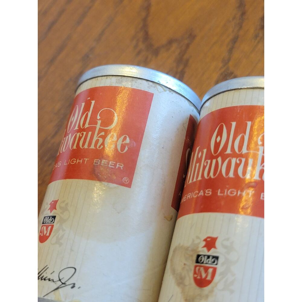 VTG Salt Pepper Shakers Heinz & Old Milwaukee Aluminum Hard Plastic Kitchen Deco - Picture 3 of 9